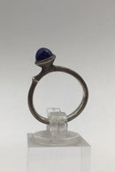 Ole Lynggaard Sterling Sølv Lotus Ring (Lapis Lazuli)