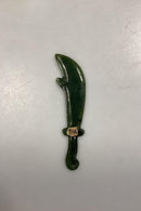 Orientalsk Brevkniv i Jade