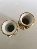 Par Bing og Grøndahl ttidlige Vaser i guld og overglasur