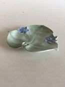 Rörstrand Leafshaped Dish with Blue Flowers