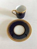 Rosenthal Mokkatasse in Gold und Blau