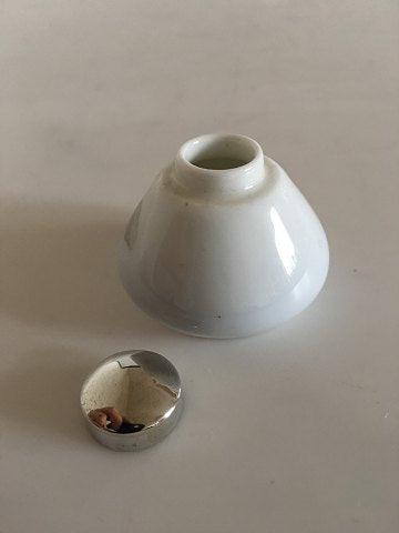 Royal Copenhagen Art Nouveau Beholder No 1127/2481 med Sølvlåg