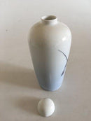 Royal Copenhagen Art Nouveau lågvase med fugle No 163