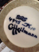 Royal Copenhagen Art Nouveau Unique Vase by Gerhard Heilmann from 1894 with pigions