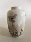 Royal Copenhagen Art Nouveau Vase med Lyserøde Blomster No 135/18