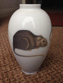 Royal Copenhagen Art Nouveau Vase with Rats No 348/47B