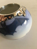 Royal Copenhagen Art Nouveau Vase No 225/42A med Flagermus motiv A. Michelsen Sølv Montering