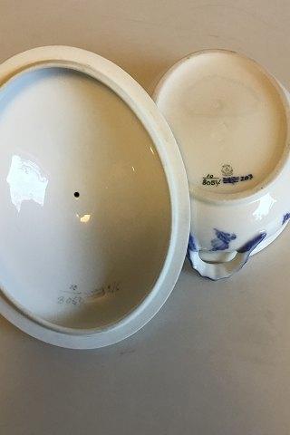 Royal Copenhagen Blå Blomst, Flettet Oval Lågskål No 8054