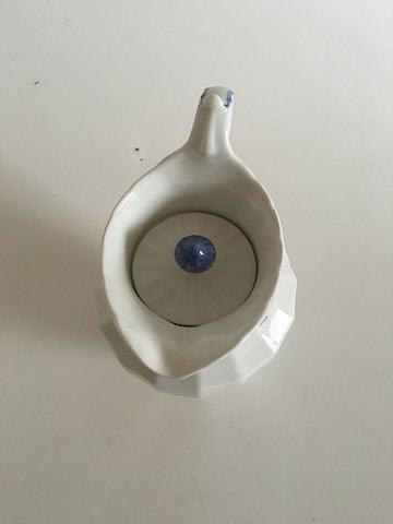 皇家哥本哈根蓝花方形巧克力壶带盖子No 8606