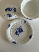 Royal Copenhagen Blå Blomst Kantet Stor Suppe Terrin med Låg og Underfad No 8533