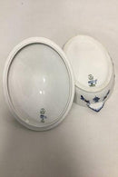 Royal Copenhagen Blue Flower Curved with Gold Oval Lidded Dish No 1702