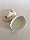 Royal Copenhagen Braune Rose Ovale Platte Nr. 9348