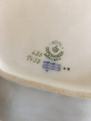 Royal Copenhagen Brun Rose Sekskantet Kageskål No 9458