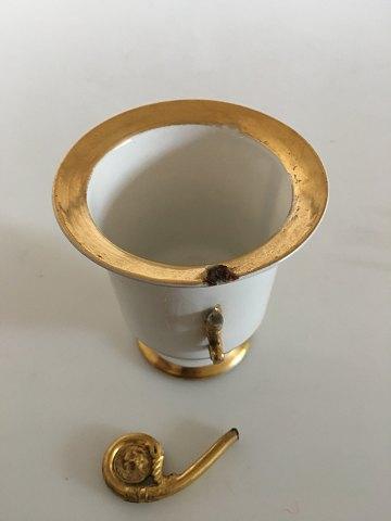 Royal Copenhagen Empire Lion Kop med motiv fra Nyborg fra 1820-1850