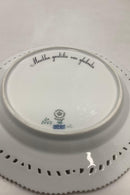 Royal Copenhagen Flora Danica tallerken med gennembrudt kant No 20/3553