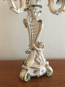 Royal Copenhagen Fuld Saksisk Blomst 4-armet lysestage No 1506