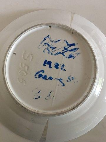 Royal Copenhagen Georg Stage Prøve Motiv Platte fra 1982 (Har Store Brændingsfejl)