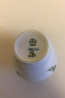 Royal Copenhagen Green Flower Curved Vase No 1684