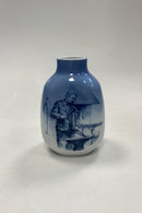 Royal Copenhagen Grøn Fisketallerken No 919/1710 med Gobius Niger