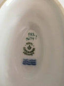 Royal Copenhagen Golden Horns with Orange Band Oval Sauce Bowl No 883/9477