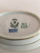 Royal Copenhagen Golden Horns with Orange Band Butter Tray No 883/9487