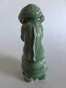 Royal Copenhagen Mermaid Figurine by Olga Wagner in Celedon Glaze. Measures 26cm. 2st quality