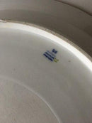 Royal Copenhagen White Half Laced w. Flowers and Gold Round Serving Dish