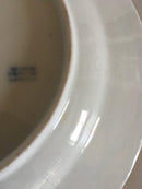 Royal Copenhagen White Plate with Gold Ornament (Bat Pattern)