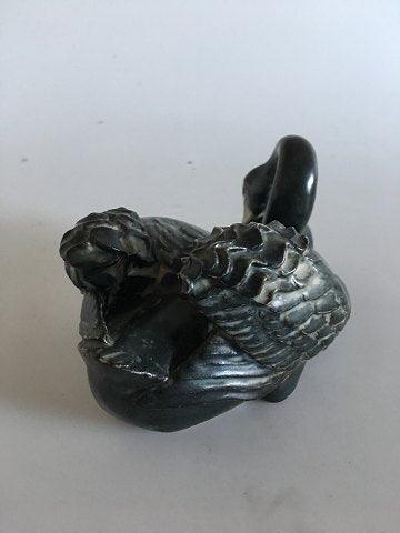 皇家哥本哈根Jeanne Grut炻器天鹅小雕像 No 22663