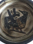 Royal Copenhagen Jørgen Mogensen Steingutschale mit Vogel Nr. 21934