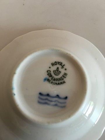 Royal Copenhagen Josephine White Curved Round Butter Pad / Salt Dish