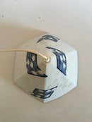 Royal Copenhagen Lamp with decoration in blue