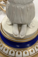 Royal Copenhagen Lampe med figur af dame