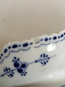 ロイヤルコペンハーゲン ブルーフルーテッドハーフレースケーキボウル ローフット No 511