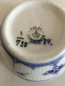 Royal Copenhagen Blue Fluted Half Lace Sugar Bowl without Lid No 720.