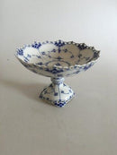 Royal Copenhagen Blue Fluted Full Lace Cake Bowl on Foot No 1020