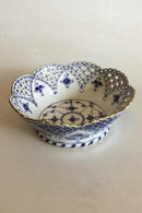 ロイヤルコペンハーゲン ブルーフルーテッド＆ゴールドラウンドフルーツバスケット No 1/1061