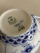Royal Copenhagen Blue Fluted Full Lace Large Tea Cup / Morning Cup No 1142
