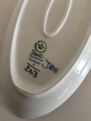 ロイヤルコペンハーゲン ブルーフルーテッドオーバル アシエット No.263