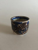 Royal Copenhagen Nils Thorsson Unika Stentøjsvase med fisk