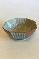 Royal Copenhagen Achteckige Crackle-Schale Nr. 212/3419