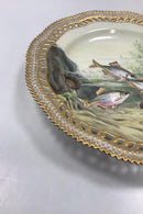 Royal Copenhagen Privatmalet Flora Danica Fisketallerken No 3554