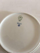 Royal Copenhagen Rotes Oberteil / Roter Rand Runde niedrige Schale Nr. 6201