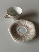 Royal Copenhagen Rosa Konkylie Mocca Kop og Underkop No 14179