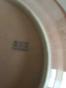 Royal Copenhagen Pale Pink Plate with Gold Ornament (Bat Pattern)