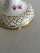 Royal Copenhagen Saksisk Blomst Gennembrudt Opsats fra 1800 Tallet