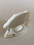 Royal Copenhagen No 118 Sauceboat with Handles w. Golden Peacock Feather Ornament