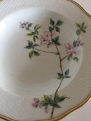 Royal Copenhagen No 166 Deep Plate with Handpainted Flowers and Gold