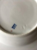 Royal Copenhagen No 93. White Half Lace w. Flowers and Gold Deep Plate
