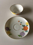 Royal Copenhagen No 93 Teacup and Saucer with Flowers and Gold (Not half laced)